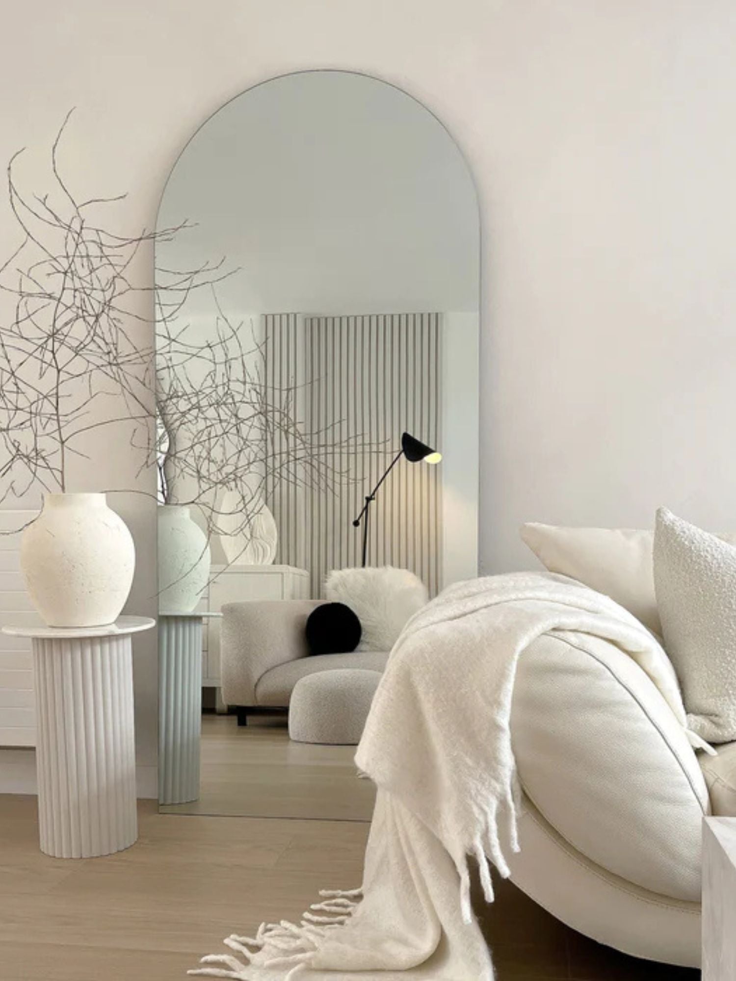 Lustro Podłogowe Bezramowe 180x70