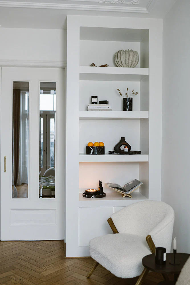 Marmurowy wazon/chłodnik do wina czarny Ø12x18 cm