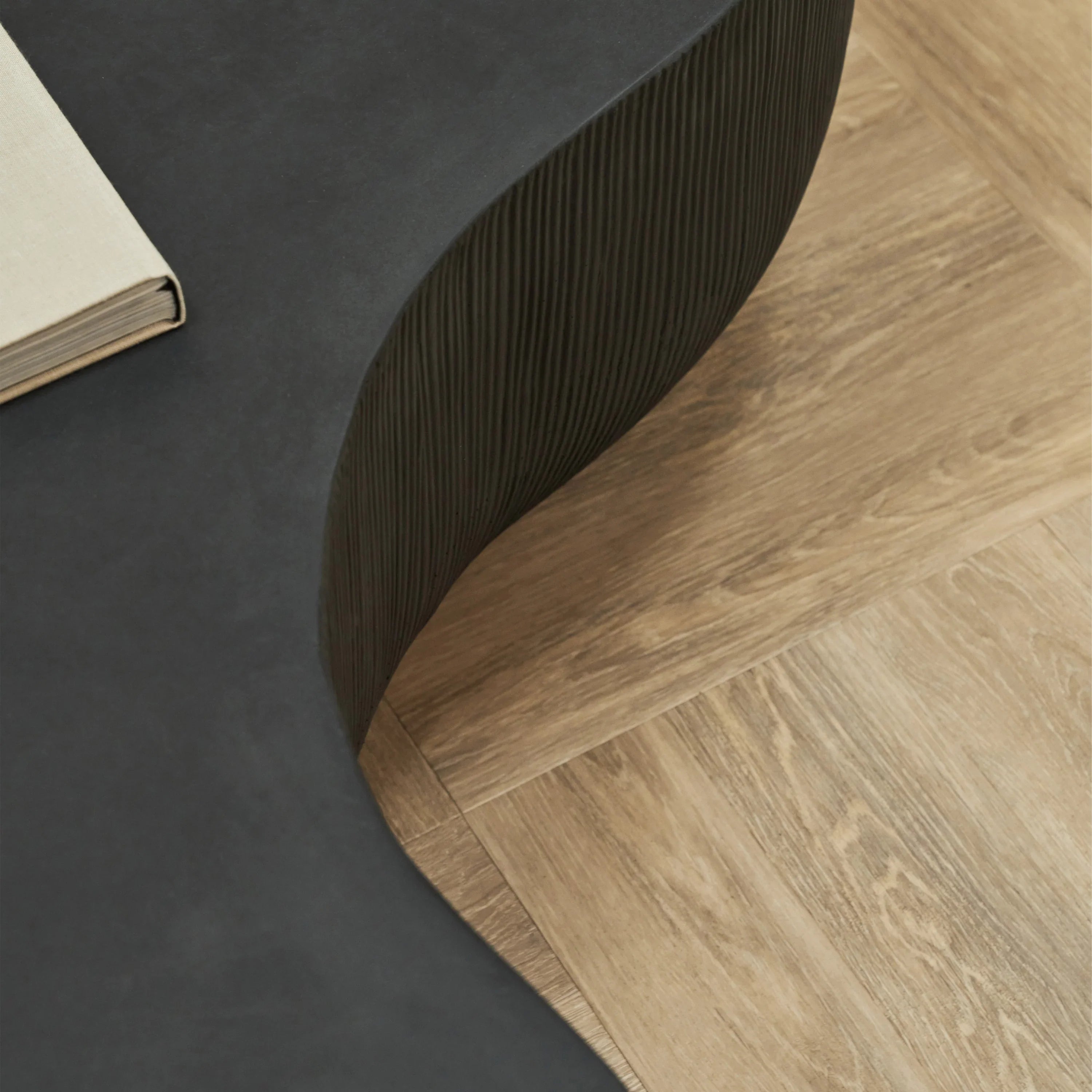 Minimalistyczny Stolik Kawowy Betonowy Duży Czarny