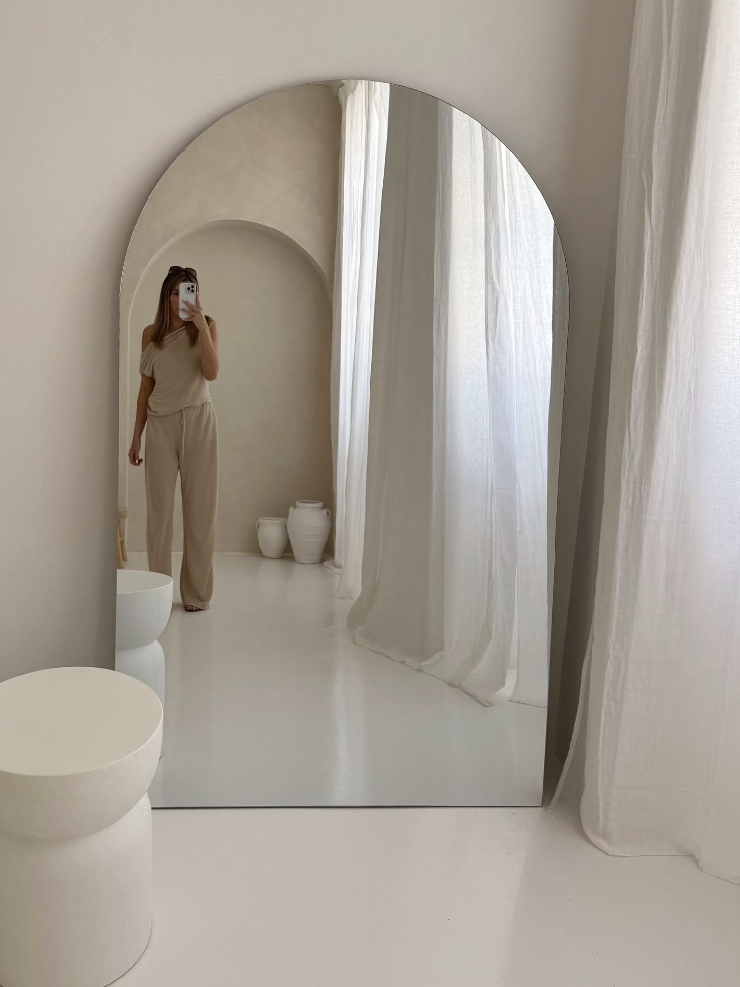 Duże Lustro Podłogowe Bezramowe 180x100