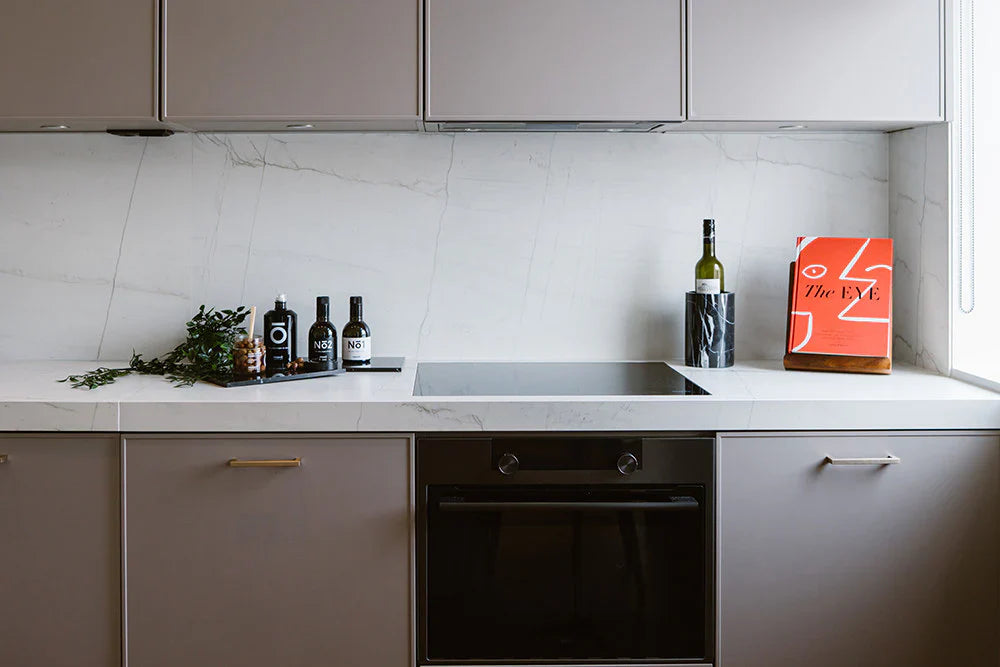 Marmurowy wazon/chłodnik do wina czarny Ø12x18 cm